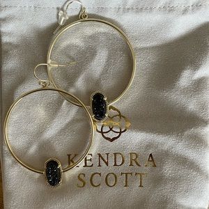 Kendra Scott Elora Earrings Black Drusy